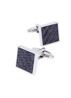 Silver Tone Square Carbon Fiber Men Cufflinks In Gift Box Unisex Polished Brass Cuff Links Tuxedo Shirt Wedding Business Gift (Square Silver Cufflinks) - pzsku/ZF5A7D4B0D691D182C1DFZ/45/_/1718183257/cc475fde-afde-4dd0-a158-1d5ae10c7820