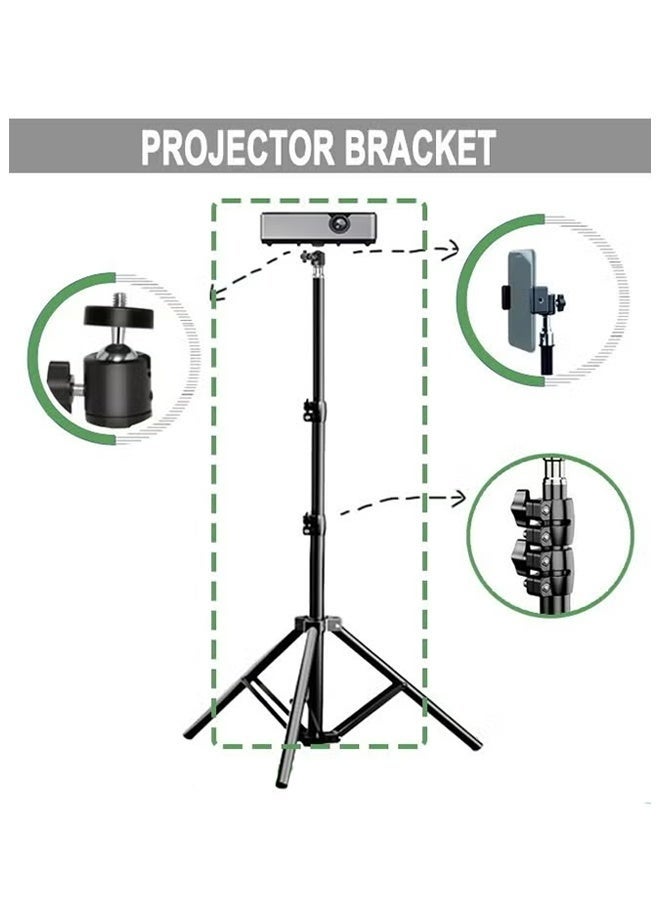 (58-170cm) Adjustable Height Projector Stand, Projector Floor Tripod, Folding Tripod Stand, Portable Projector Stand For Home/meeting/Studio - Image 4