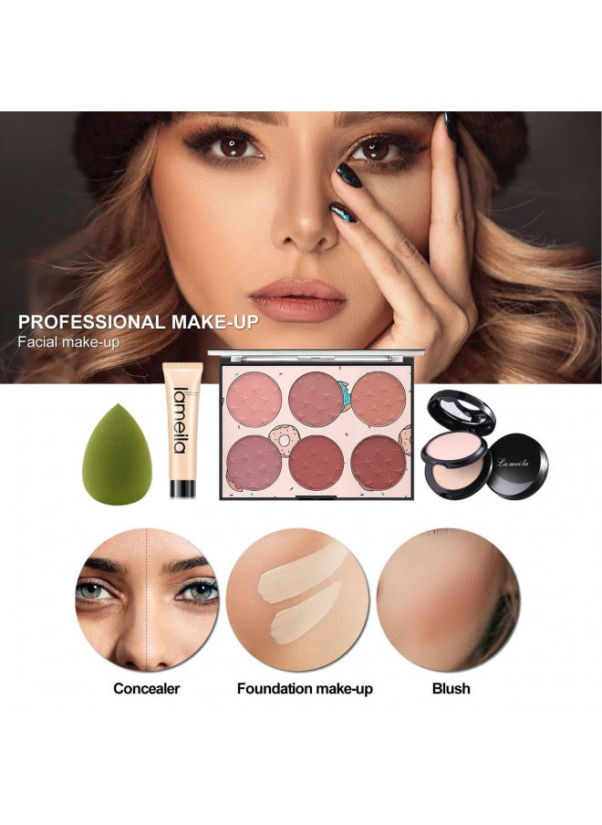 MISS ROSE M MISS ROSE M All In One Makeup Kit for Women Full Kit,Multipurpose Makeup Sets,Beginners and Professionals Alike,Easy to Carry (Black)  - Image 5