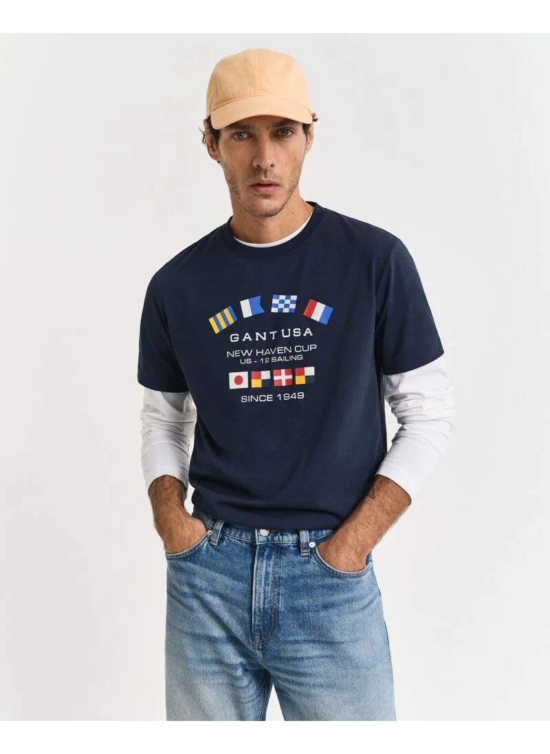 GANT Gant Graphic Ss T-Shirt