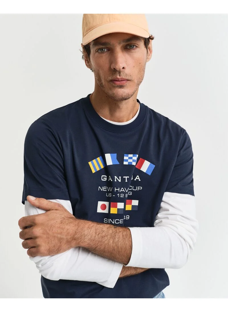 GANT Gant Graphic Ss T-Shirt