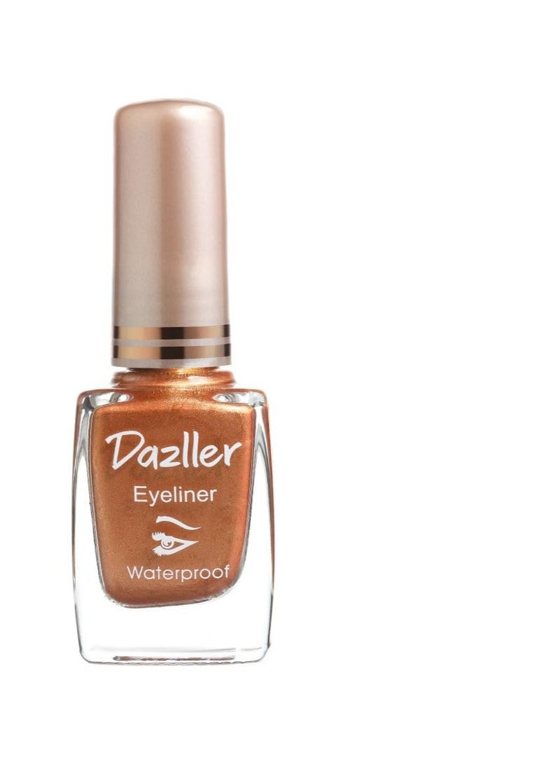 Dazller Liquid Eyeliner Waterproof, 19ml, Black + Bronze, Smudge-proof, Matte, One stroke application, Long-lasting, Deeply pigmented, Lightweight, Quick-drying - Image 3