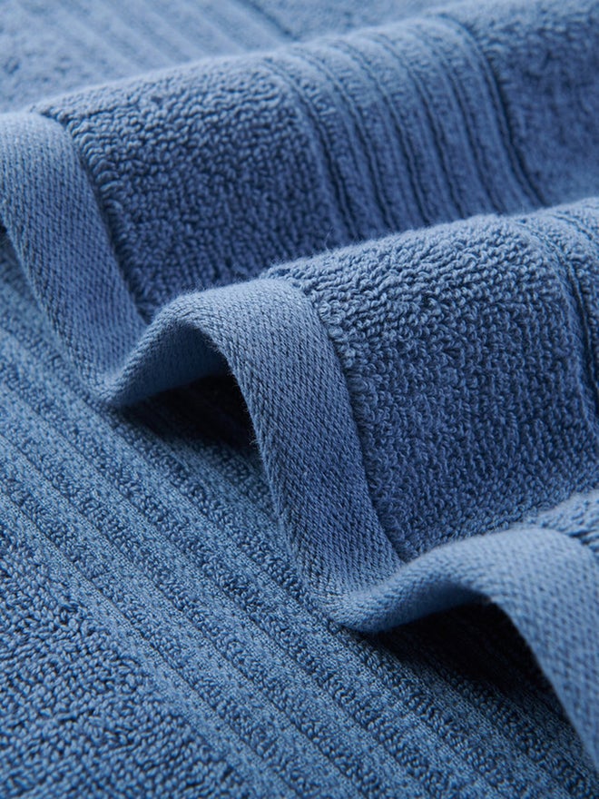 CANNON Dobby Border Bath Towel 580Gsm 70X140Cm 100% Cotton Petrol Blue - Image 3