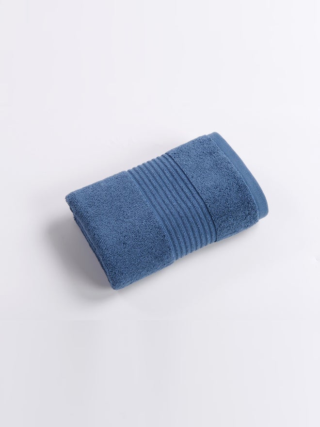 CANNON Dobby Border Bath Towel 580Gsm 70X140Cm 100% Cotton Petrol Blue - Image 2