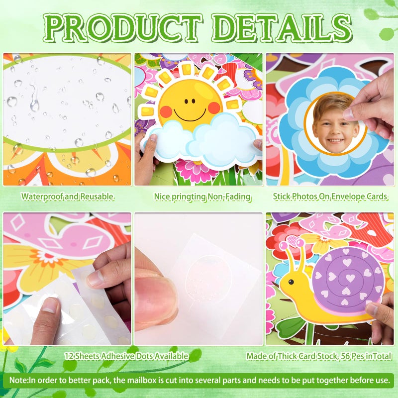 KEASKELL 56Pcs Spring Flower Bulletin Board Classroom Decorations,We are Blooming Colorful Floral Butterfly Cutouts DIY Flower Photo Craft Sets for Spring Summer Classroom School Office Party Supplies - Image 3