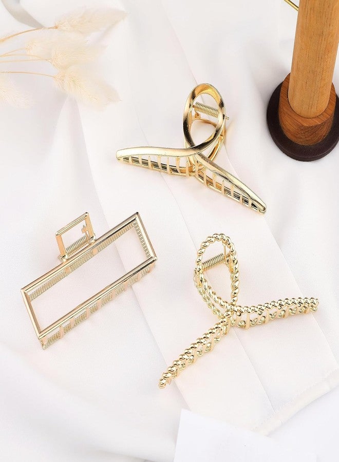 RHOSYN HAIR ACCESSORIES Metal Hair Clips for Women Stylish Latest Clutchers Fashion Barrettes Claw Hair Clips for Girls, Hair Accessories for Female Pack of 3 - Image 1