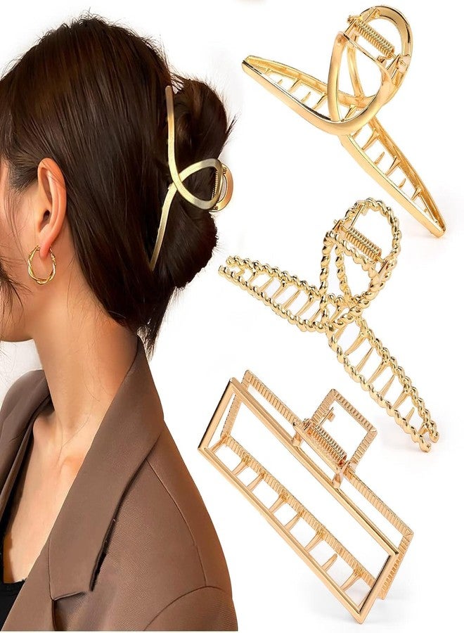 RHOSYN HAIR ACCESSORIES Metal Hair Clips for Women Stylish Latest Clutchers Fashion Barrettes Claw Hair Clips for Girls, Hair Accessories for Female Pack of 3 - Image 2