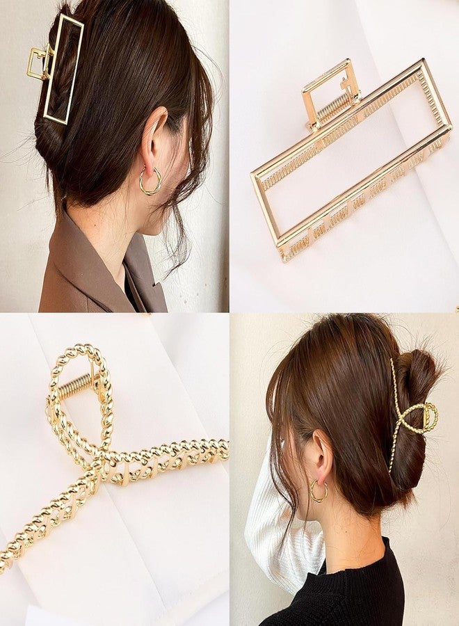 RHOSYN HAIR ACCESSORIES Metal Hair Clips for Women Stylish Latest Clutchers Fashion Barrettes Claw Hair Clips for Girls, Hair Accessories for Female Pack of 3 - Image 3