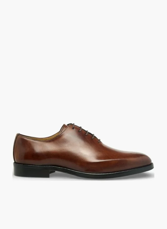 دوتشيني Men Lace-Up Leather Oxford Loafers