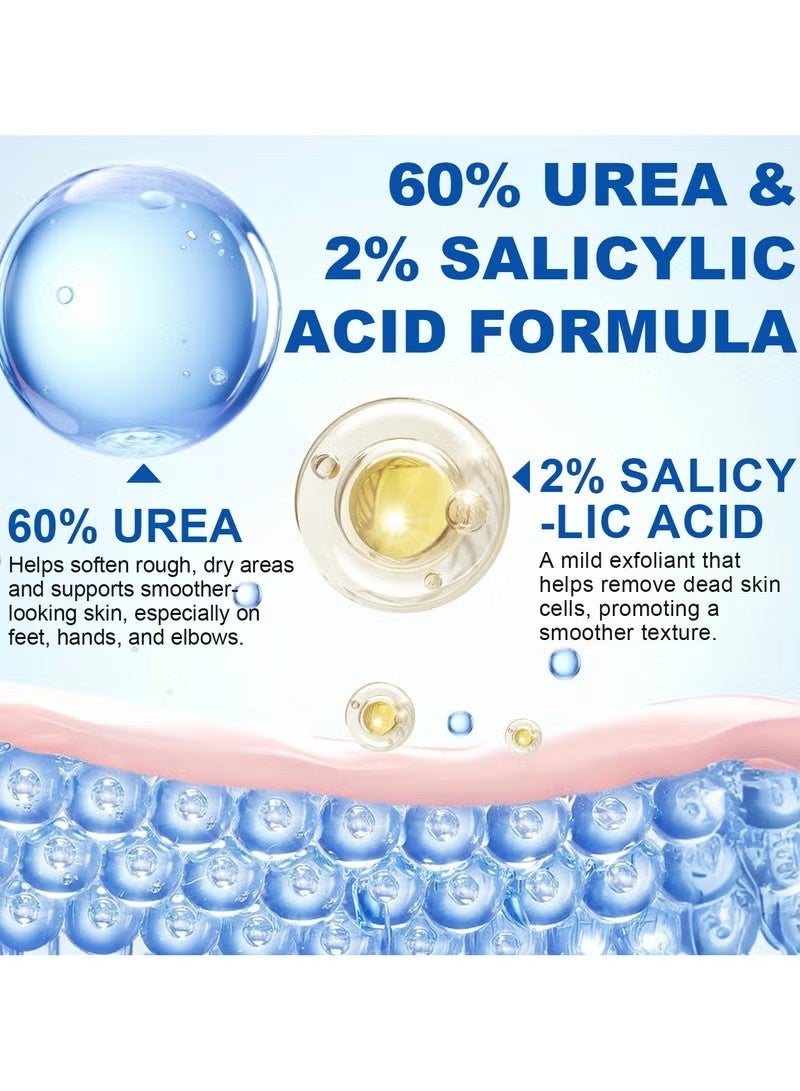 Elaimei 60% Urea with 2% Salicylic Acid Urea Foot Care Stick, Foot Cream Moisturizer for Dry Cracked Feet, Knees, Elbows, Hands,Moisturizes and Hydrates the Dry Skin,Callus Remover & Skin Softener -1.41oz - Image 3