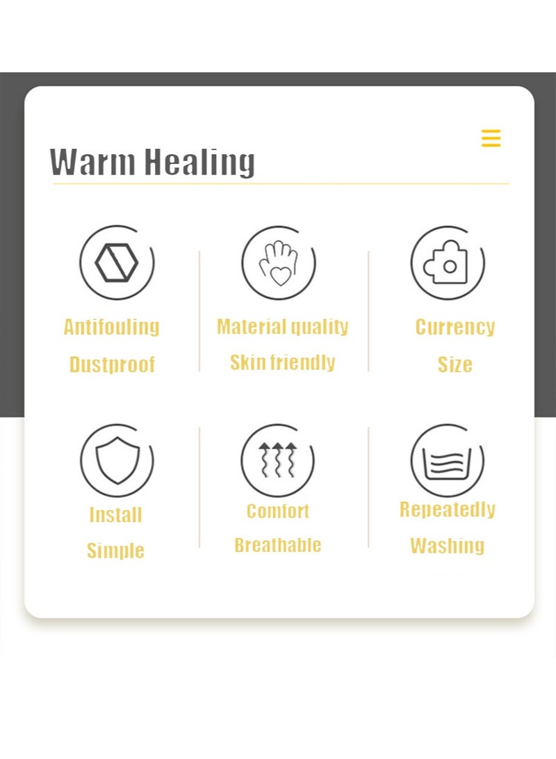 Toilet Seat Cover, 1 Pieces Washable Home Bathroom Toilet Cover Pads Toilet Seat Cushion Toilet Accessories Washable Toilet Seat Covers - Image 2