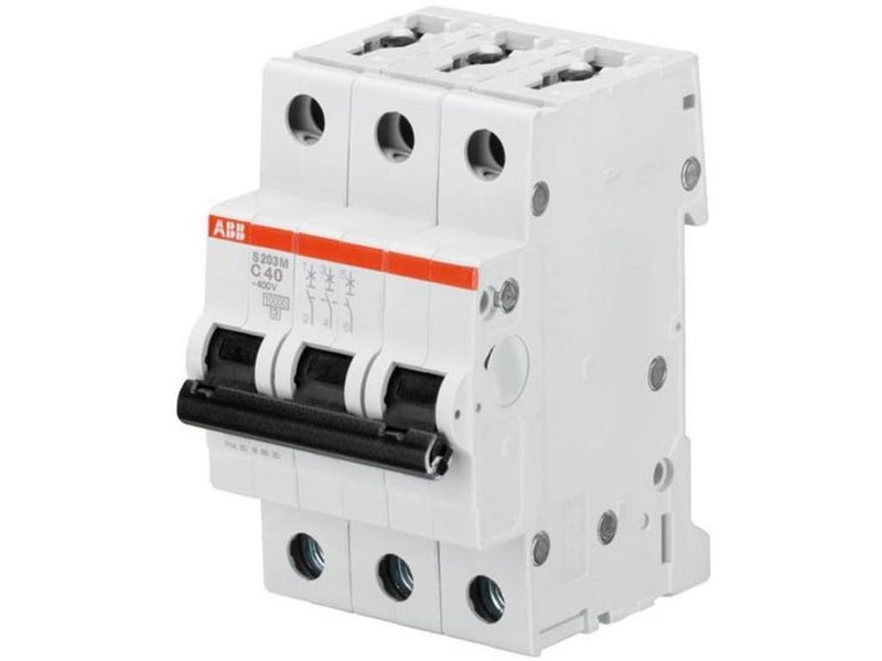 ABB 10K MCB 32A TP MCB Triple Pole C Curve Pack of 1 SW203MC32  - Image 2