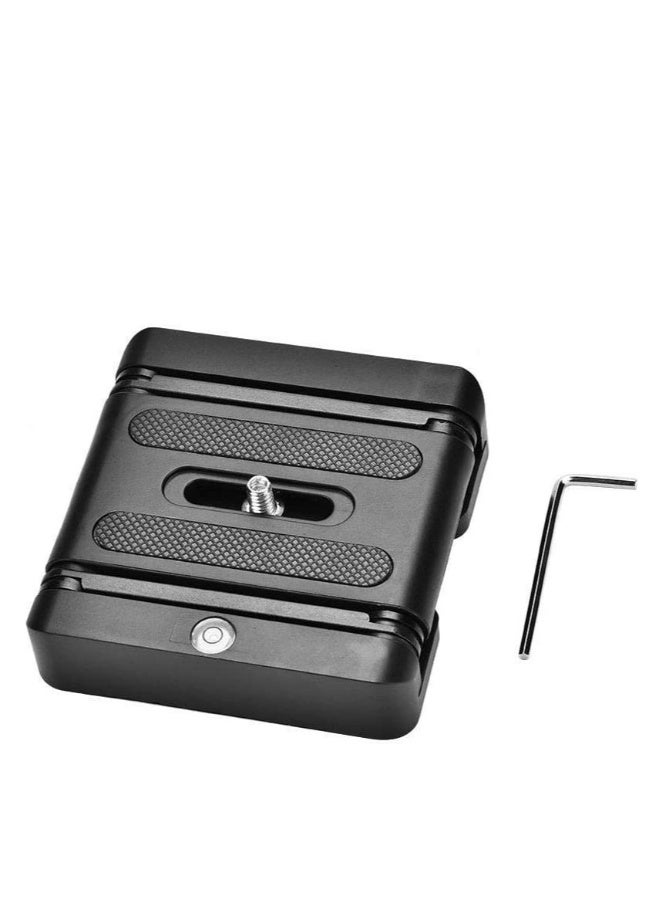 Z Flex Tilt Tripod Head, Aluminum Alloy Folding Z Shape Tilt Pan Head Quick Release Plate Bracket for Nikon for Canon DSLR Cameras, Tripod Quick Release Plate - Image 4