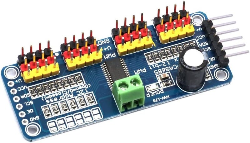 موديل PCA9685 16 قناة 12 بت PWM محرك سيرفو مشغل وحدة I2C للروبوت - Image 1