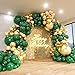 ADOINBY Green and Gold Balloon Arch Kit 140Pcs Emerald Forest Hunter Dark Green Metallic Gold Balloon Garland Kit for Wedding Engagements Birthday Baby Shower Anniversary Party Decorations - Image 3