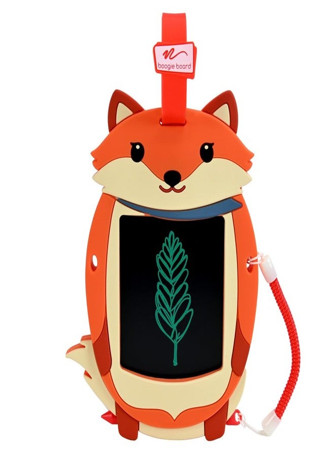 Boogie Board Sketch Pals Fox 4” LCD Writing Tablet for Kids - Reusable Mess-Free Drawing Pad with Tethered Stylus - Clip-On Travel Doodle Board Toy - Ages 3+ - Image 1