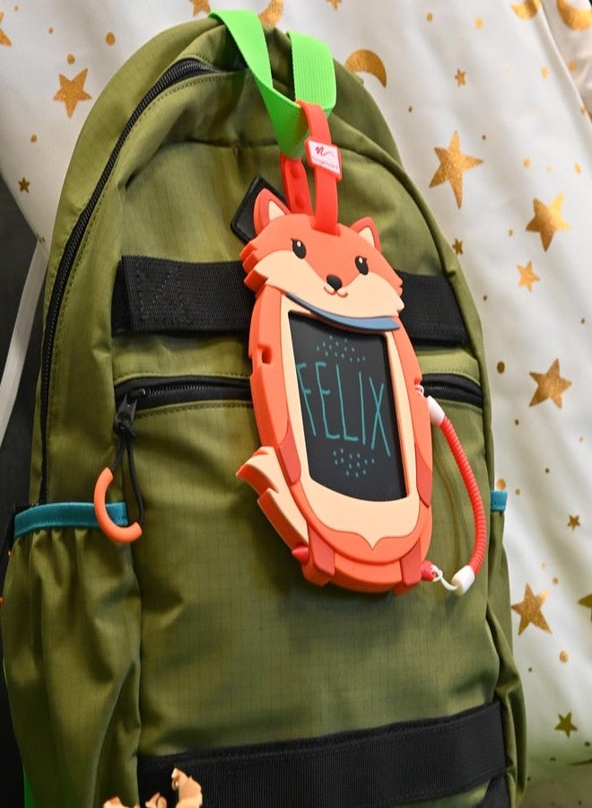 Boogie Board Sketch Pals Fox 4” LCD Writing Tablet for Kids - Reusable Mess-Free Drawing Pad with Tethered Stylus - Clip-On Travel Doodle Board Toy - Ages 3+ - Image 5