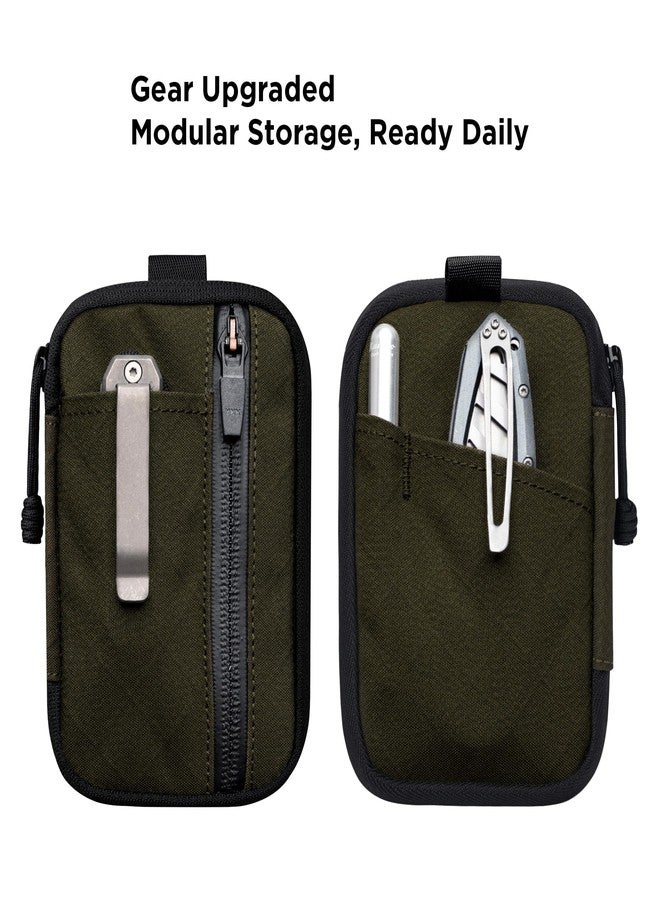 ALPAKA HUB Pouch Pro EDC Organizer - Small Tool Pouch for Electronics, Cables with YKK Zipper, Daily Use and Travel - Army Green Axogrid 300D Weatherproof UV Resistant Fabric - Image 3