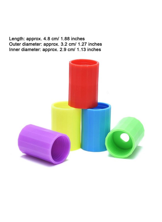Mihey Tornadoes In A Bottle, 20 Pcs Plastic Tornado Bottle Connector Vortex Connector Cyclone Tube For Scientific Experiment, 5 Colors - Image 1