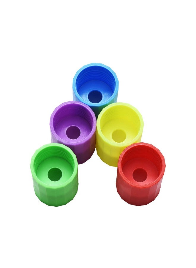 Mihey Tornadoes In A Bottle, 20 Pcs Plastic Tornado Bottle Connector Vortex Connector Cyclone Tube For Scientific Experiment, 5 Colors - Image 3