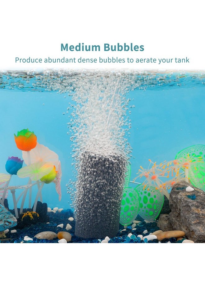 Pawfly Pawfly Aquarium 4 Inch Air Stone Cylinder for Larger Pumps Bubble Diffuser Release Tool for Buckets Fish Tanks Outdoor Garden Ponds and DWC Reservoirs, 4 Pack  - Image 2