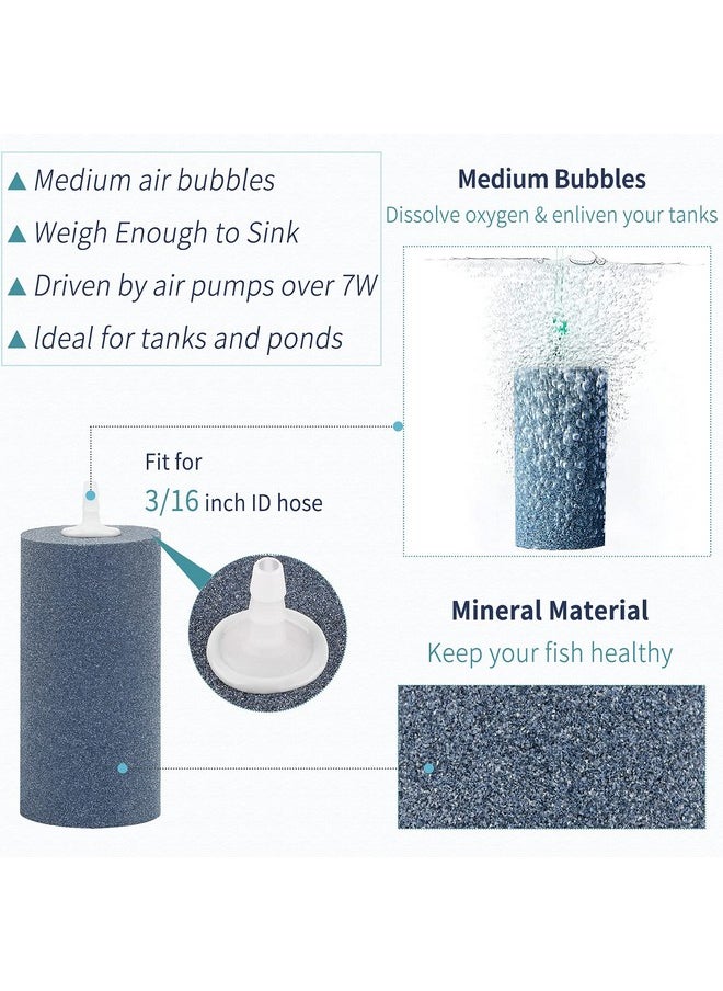 Pawfly Pawfly Aquarium 4 Inch Air Stone Cylinder for Larger Pumps Bubble Diffuser Release Tool for Buckets Fish Tanks Outdoor Garden Ponds and DWC Reservoirs, 4 Pack  - Image 4