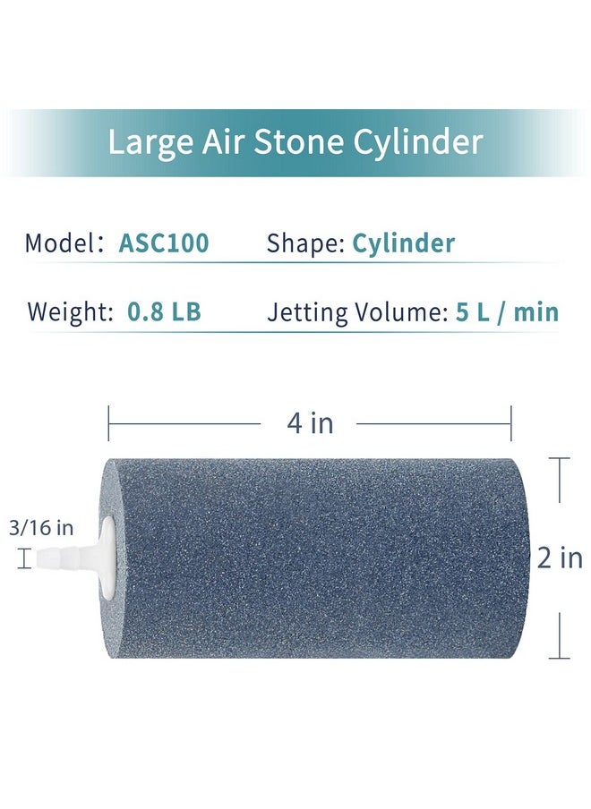 Pawfly Pawfly Aquarium 4 Inch Air Stone Cylinder for Larger Pumps Bubble Diffuser Release Tool for Buckets Fish Tanks Outdoor Garden Ponds and DWC Reservoirs, 4 Pack  - Image 3