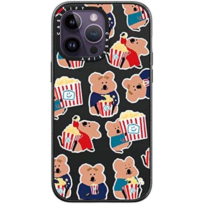 Casetify Impact iPhone 14 Pro Max Case 【4X Military Grade Drop Tested / 8.2ft Drop Protection】 - Snack Bar Attack - Matte Black - Image 1