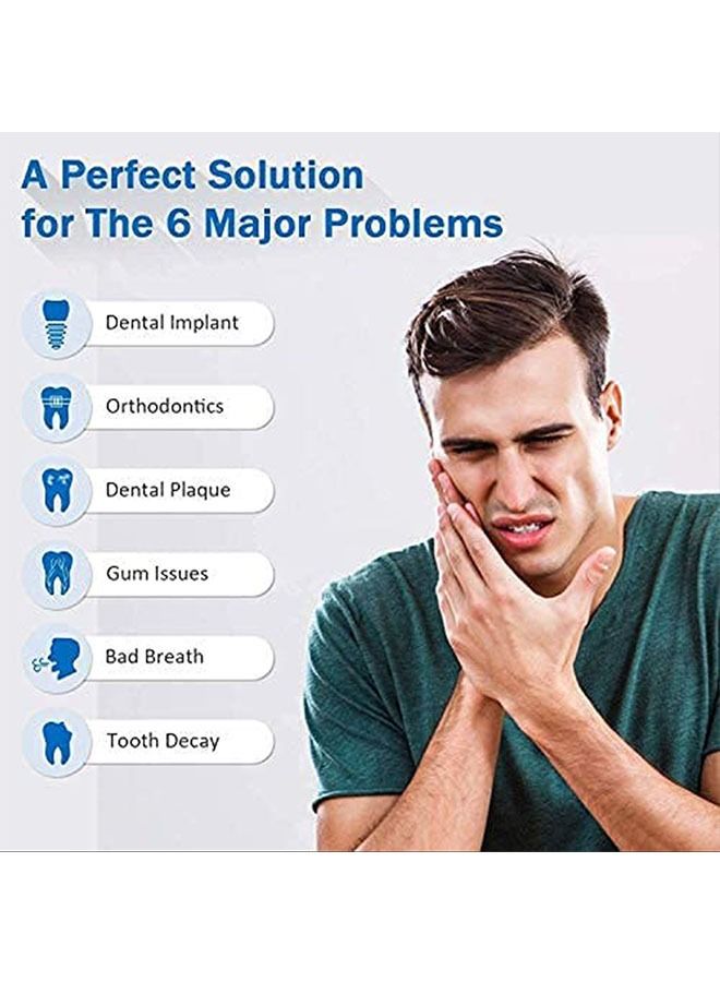 Youtrico Flosser Cordless Oral Irrigator Portable Rechargeable Dental Flossers 5 Modes -300ML (Black) - Image 5