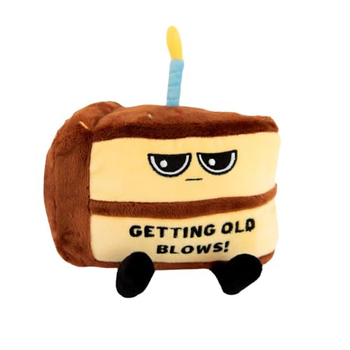 Punchkins Cake Plushie Getting Old Blows Your Diet Sassy Cake Plush Gift for Birthdays Food Plush Toy for Gifting - Image 1