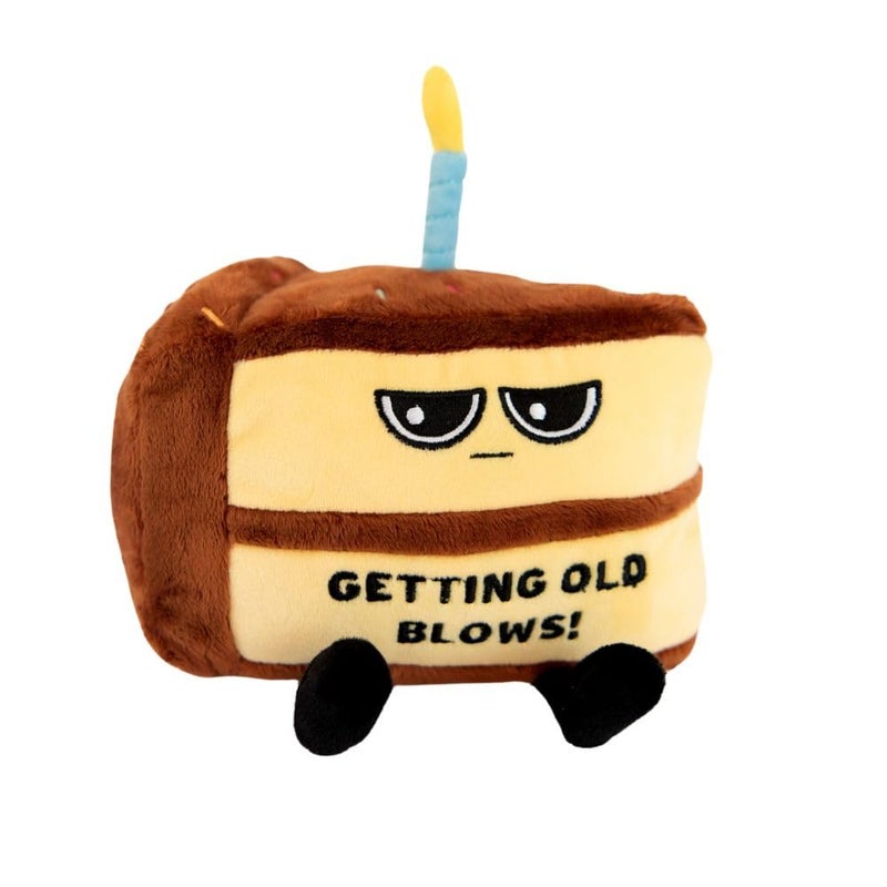 Punchkins Cake Plushie Getting Old Blows Your Diet Sassy Cake Plush Gift for Birthdays Food Plush Toy for Gifting - Image 3