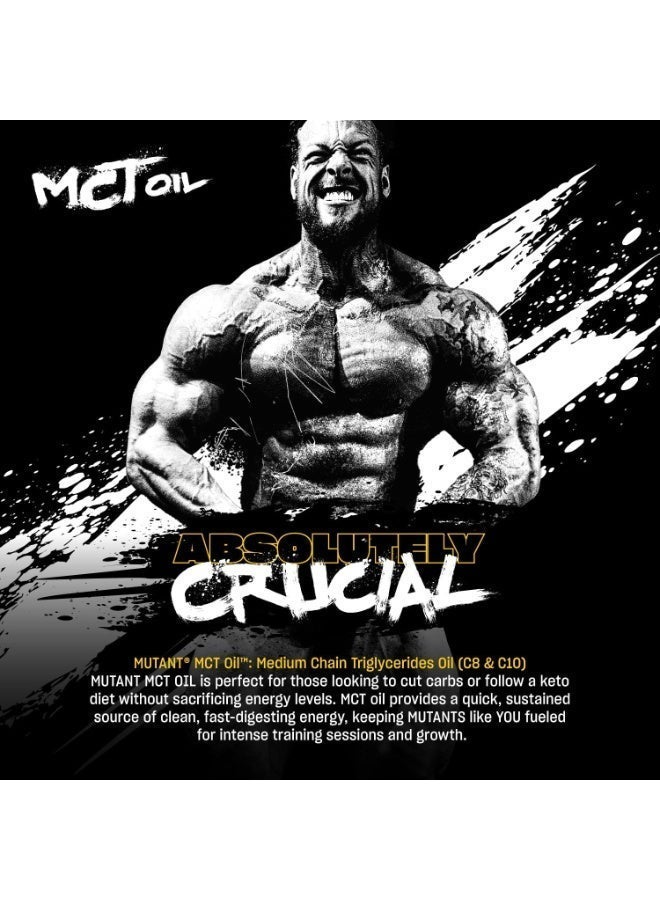 ميوتانت زيت MCT من MUTANT | 100% MCTs C8 و C10 نقية من زيت جوز الهند وقود مناسب للكيتو بدون كربوهيدرات بدون نكهة 946 مل - Image 4