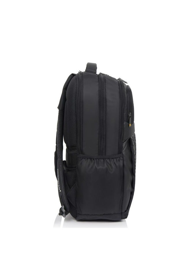 AMERICAN TOURISTER Segno 2.0 Laptop Backpack, 31L Capacity, Polyester, Black|Antimicrobial Treated Lining|Back Quick Access Pocket|Expandable|Padded Shoulder Strap|Fits 15.6" Laptop|Bottle Holder - 1 Year International Warranty - Image 4