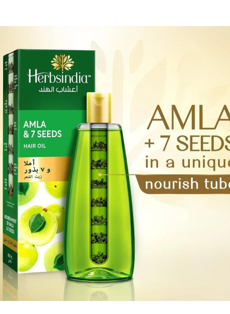 Herbsindia Amla & 7 Herbal Seeds Hair Oil 180ml - Image 2