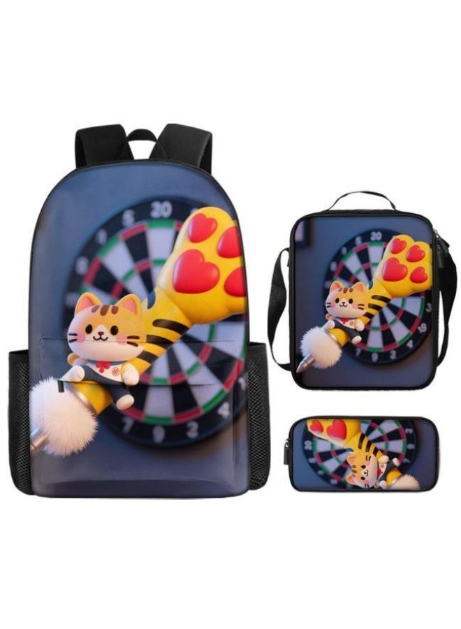 Bright Li Fire Fashion is unlimited! Cartoon bag three-piece set, suitable for a variety of scenes for students and teenagers (available for students, children, friends on outings, mountain climbing, schooling, etc.) - 110 - Image 2
