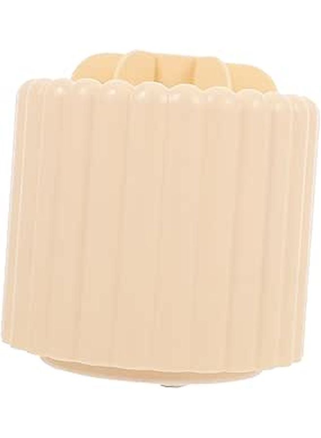 Rotating Makeup Brush Organizer 4 Compartments Desktop Holder for Cosmetics and Pens - Image 1