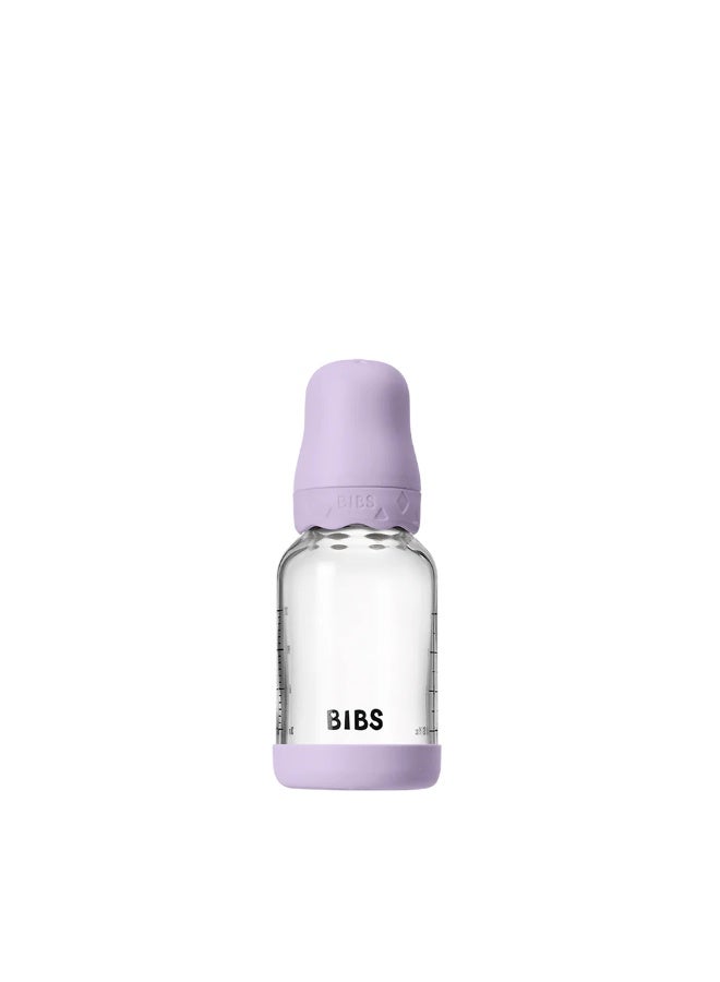 BIBS Glass Boheme Baby Bottle Round Latex 1 pack 120 ml Slow Flow Violet Sky - Image 1