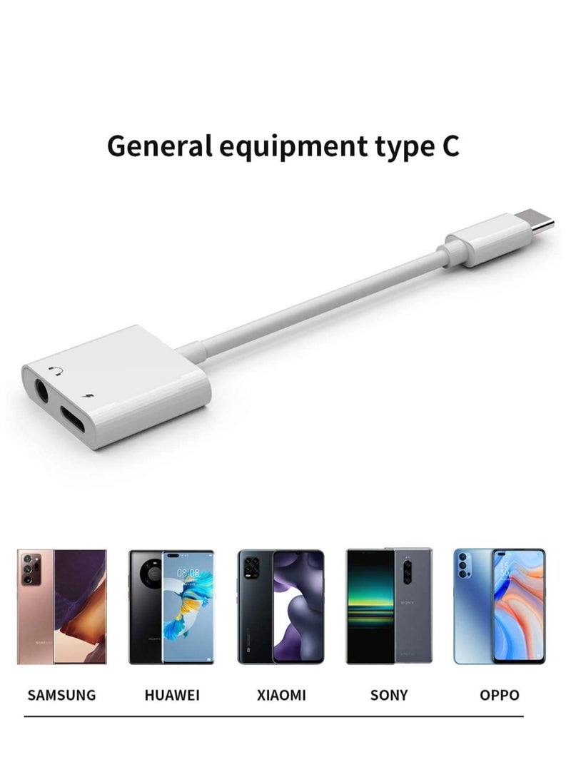 ELTRAZONE محول USB C إلى 3.5 مم لسماعات الرأس - شاحن سريع - محول صوتي لجهاز iPad Air4 Pro 2020 2019 2018 سامسونج جالاكسي S20 ألترا Z فليب نوت S10 S9 بلس متوافق مع سماعات الأذن - Image 2