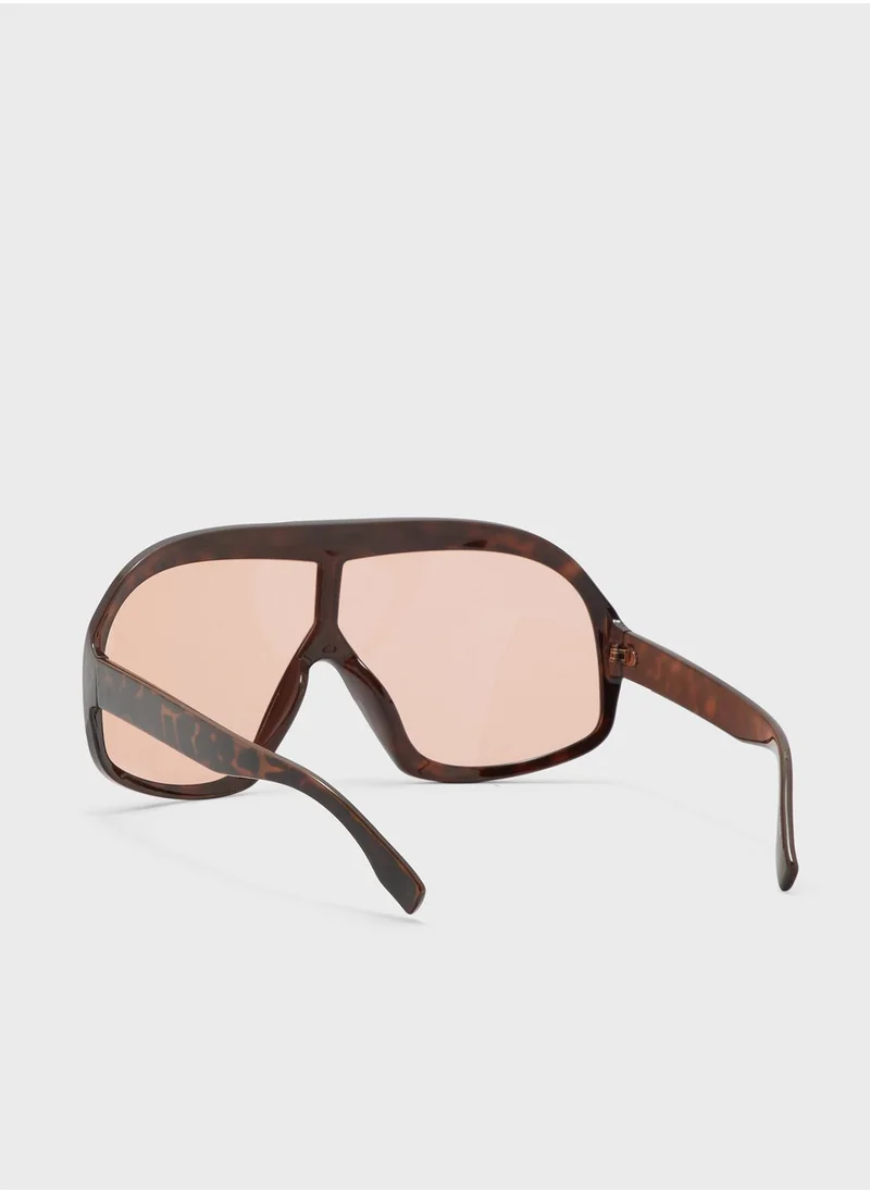 ELLA Oversized Shield Sunglasses