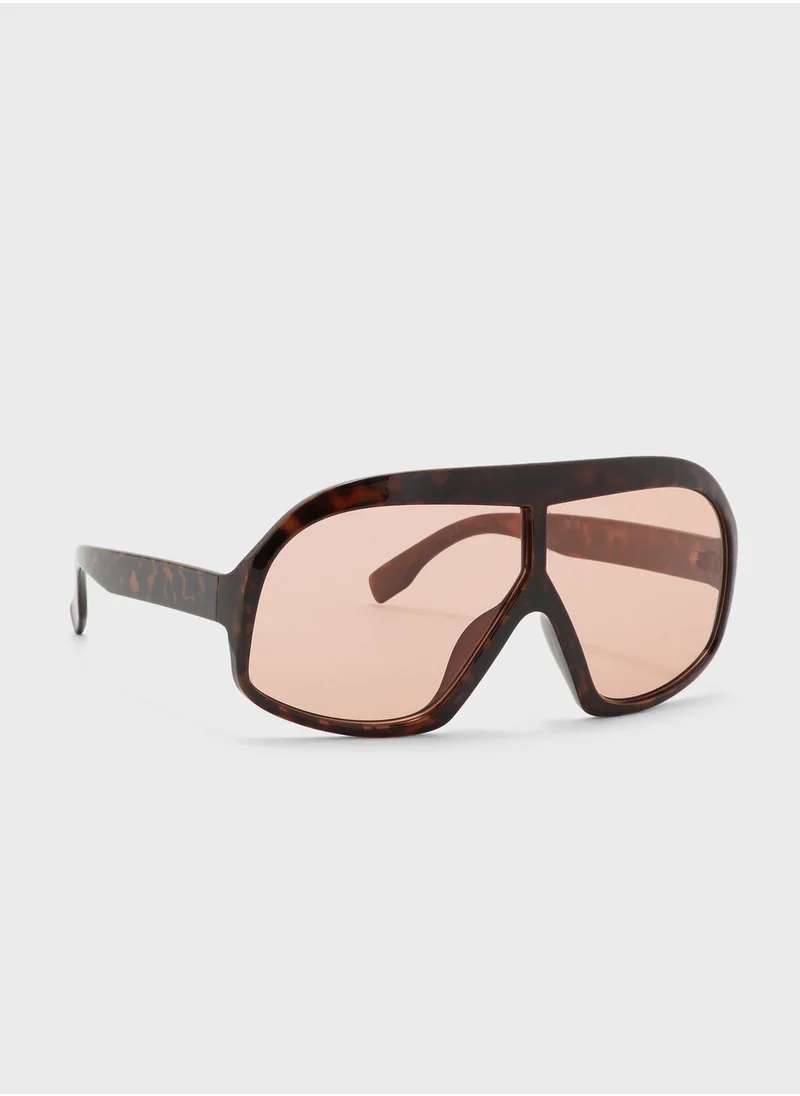 ELLA Oversized Shield Sunglasses