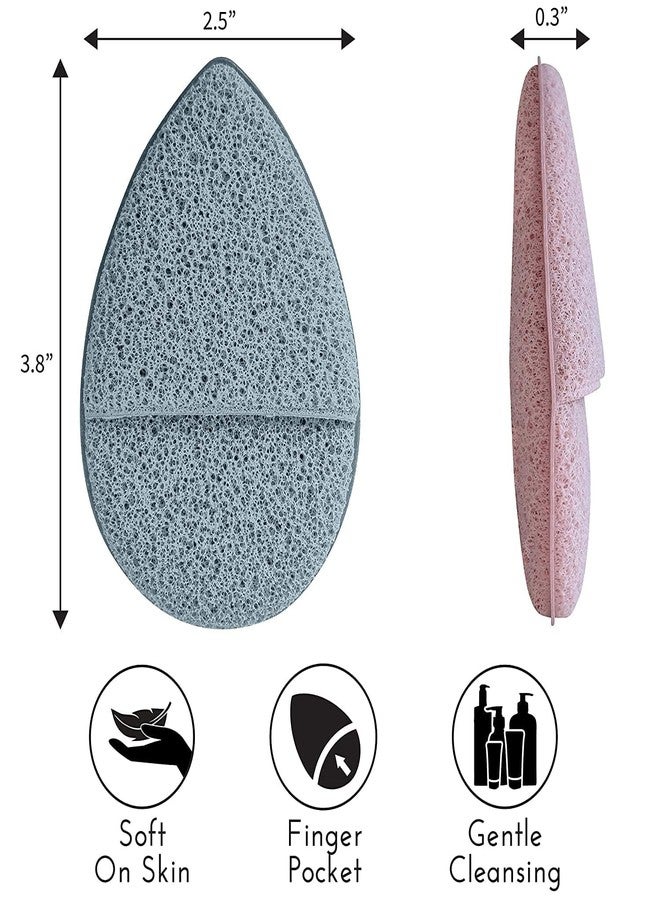 Ruby Face Rubyface 2 Pcs Facial Finger Sponge, Deep Pore Cleansing And Exfoliating Blackheads, Daily Facial Cleansing, Makeup Remover, Glove Bath Sponge, Suitable For All Skin Types, Reusable Facial Sponges for Women girls - Image 5