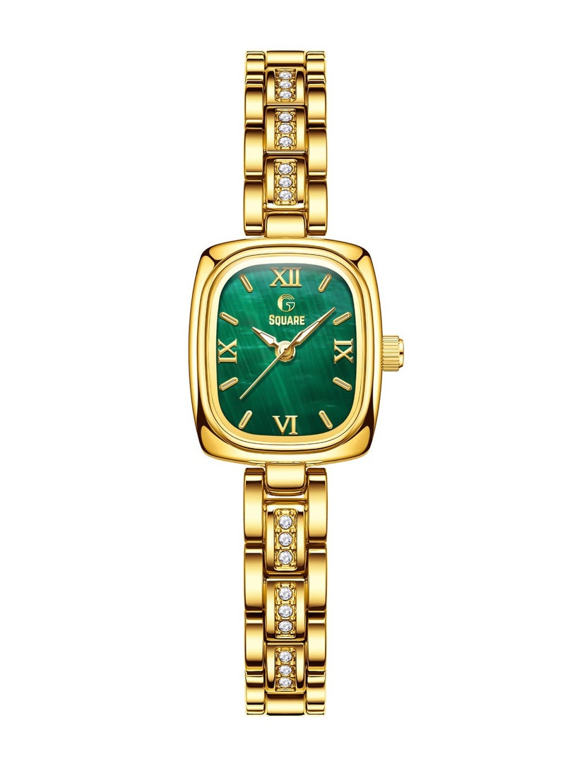 Gsquare Women’s Analog Quartz Gold Stainless Steel Watch – Model 3695 - Image 1