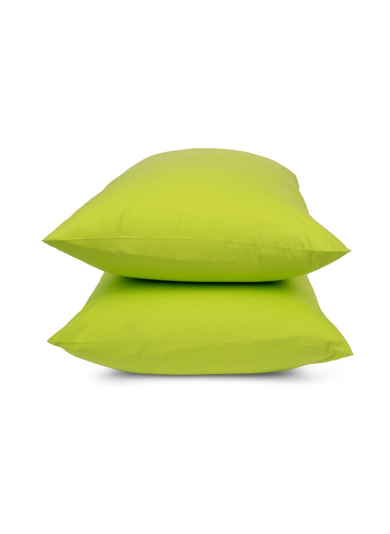 Home of linens طقم كيس وسادة قطن ليموني 50x70  - Image 1