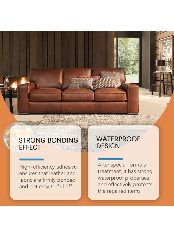 Jakehoe Leather Adhesive,Leather Fabric Sofa Adhesive, Waterproof Seamless Repair Bonding Effect 50ml - Image 2