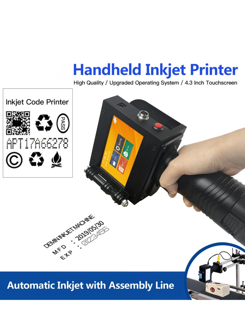 Generic - Handheld Printer Portable Inkjet Printer High Definition Inkjet Code Printer with 4.3 Inch LED Touchscreen - Image 1