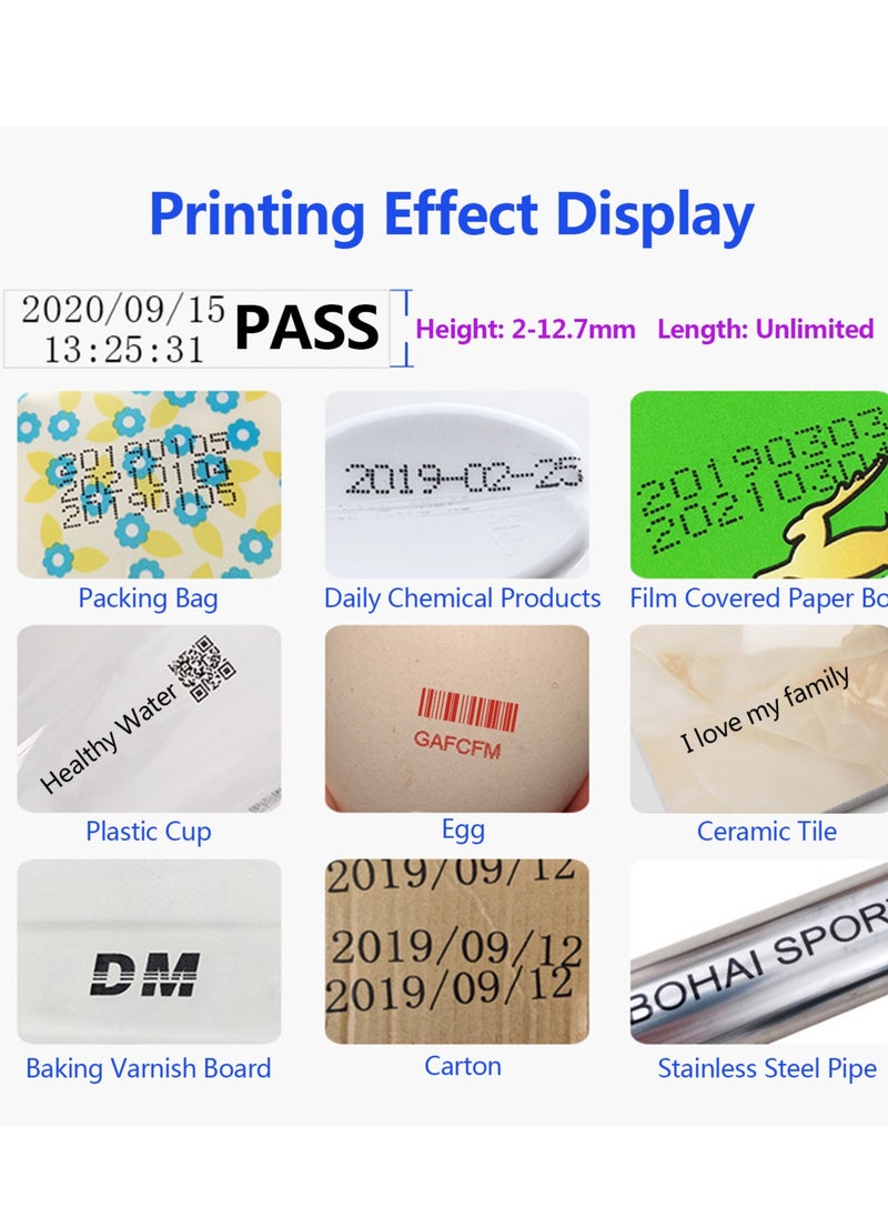 Generic - Handheld Printer Portable Inkjet Printer High Definition Inkjet Code Printer with 4.3 Inch LED Touchscreen - Image 1