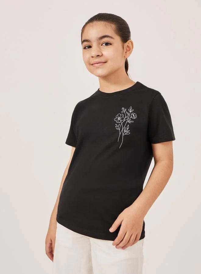 Styli Styli Graphic Print Short Sleeve T-Shirt