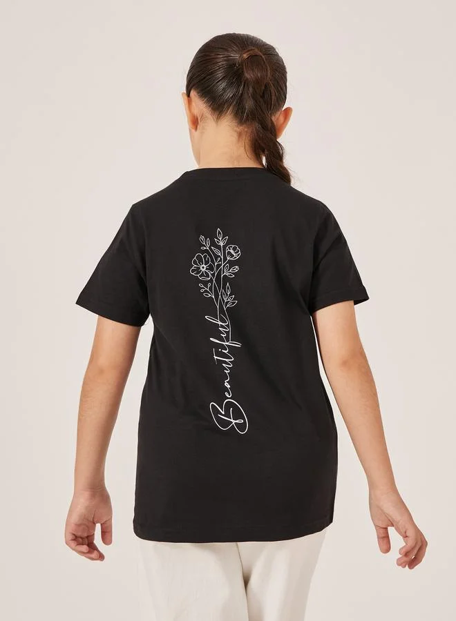 Styli Styli Graphic Print Short Sleeve T-Shirt