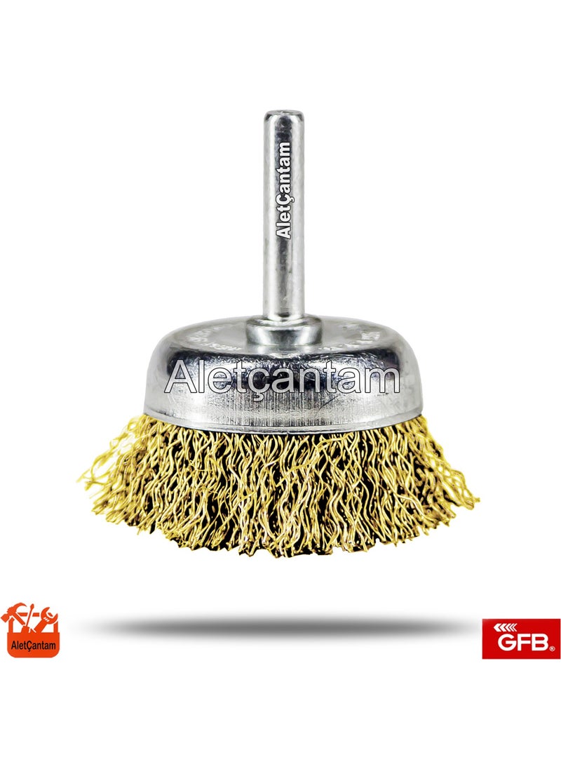 GFB Drill Wire Brush Pin Cup Brush 50mm  - Image 1