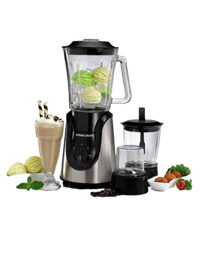 BLACK+DECKER 4-In-1 Blender Set 600W BX600G Silver/Clear/Black 600 W BX600G / BX600G-B5 Silver/Clear/Black - Image 3